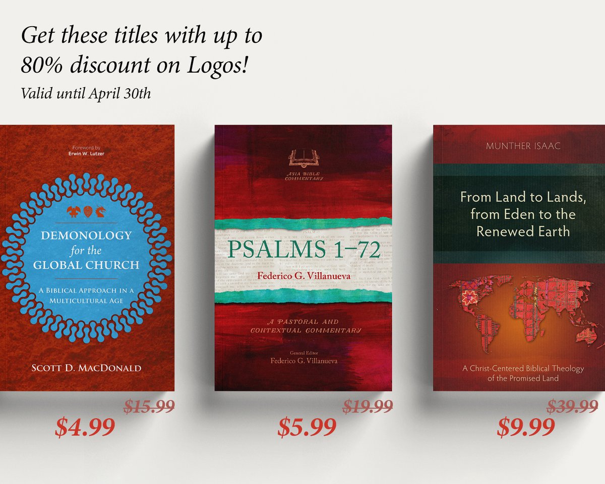 Treat yourself to a great read and visit logos.com/free-book before April 30th to get several books by @langhampub at a fantastic discount! @Logos #bookdiscount #theologybooks