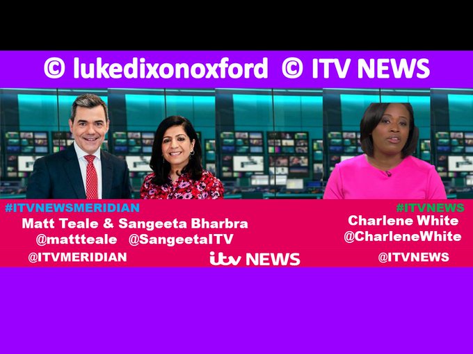 remember 2 join 🤵 @mattteale 🙋 @SangeetaITV
at 6pm on @itv @ITVX on @itvmeridian  #itvnewsmeridian for #South #SouthEast #Thamesvalley #ITVNEWS @ITVEveningNews with @CharleneWhite   🙋 #ITVEveningNews at 6:30 pm @ITVSport @AndrewPateITV @sarahgommeITV @WeAreSTV @utv