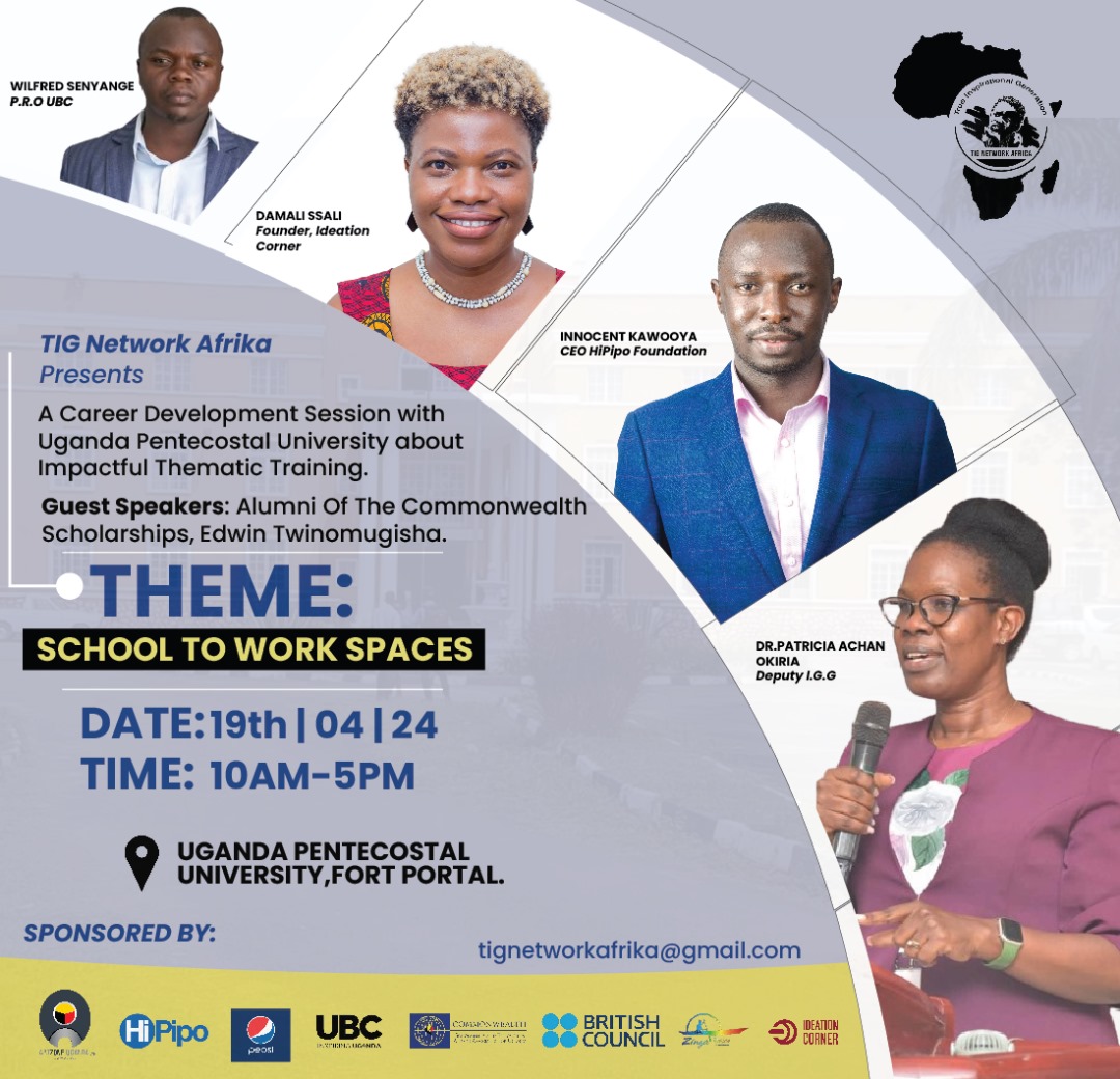 Our CEO, Innocent Kawooya, will be in Fort Portal, Western Uganda tomorrow for a career development session with @UPU_Uganda. The session focuses on Impactful Thematic Training, organized by @TigAfrika.