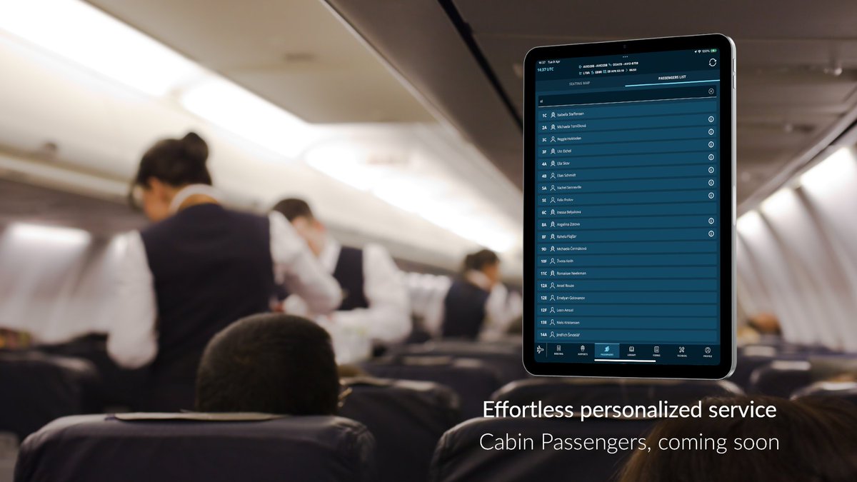 Over the last few months, we have been working on the next step for AvioBook Cabin that will equip your Crew with key data to easily and quickly adapt the service you provide passengers for an even better experience. We can't wait to share more about Passengers Module very soon!