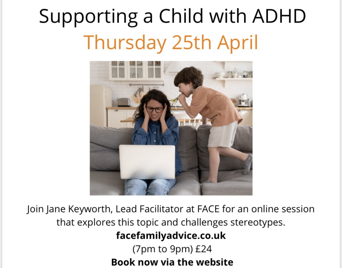 Looking for support for your child around anxiety or ADHD? Then please see the support available 25th April & 2nd May #GJHA #SEMH