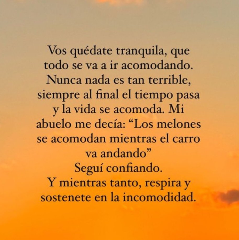 Mientras tanto, respira y sostenete en la incomodidad
