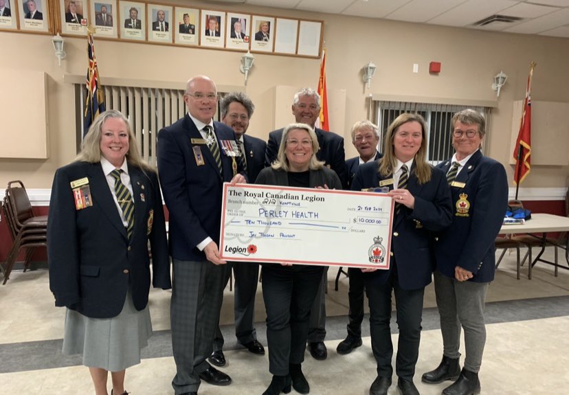 During #NationalVolunteerWeek it’s an honour to be elected to the @RCL_DC 212 Br executive, continuing efforts to support @VeteransENG_CA and their families. #tbt in Feb  @PerleyHealth E.D. @HDelphine our Kemptville branch donating 10K for services needed.      🇨🇦⚓️✈️⚔️🇨🇦