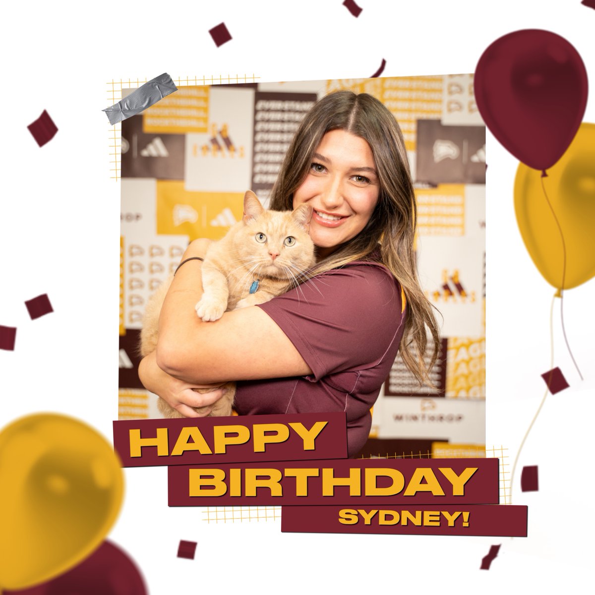 Please join us in wishing 𝓗𝓪𝓹𝓹𝔂 𝓑𝓲𝓻𝓽𝓱𝓭𝓪𝔂 to recent program graduate, Sydney Semel! We hope your final birthday as an Eagle is extra special! 🥳💛 . #GoEagles | #ROCKtheHILL