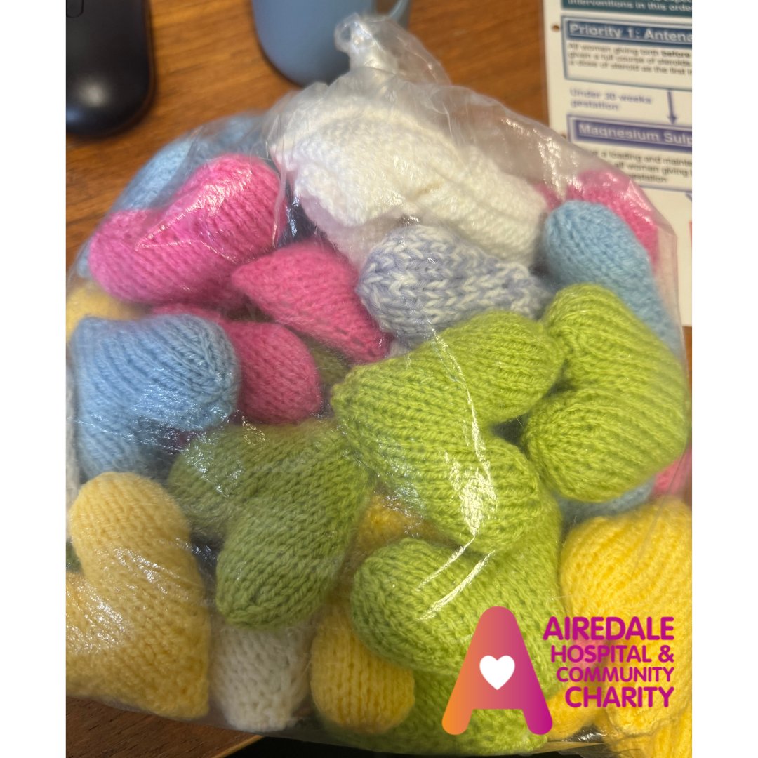 Get ready for your heart to melt 🧡 Keighley business Sewing Days & local volunteers have made 150 fabric hearts for our Neo-natal unit to help parents bond with their babies by transferring smell. Thank you for your amazing donation! #ShowYourLoveForAiredale #CareForAiredale
