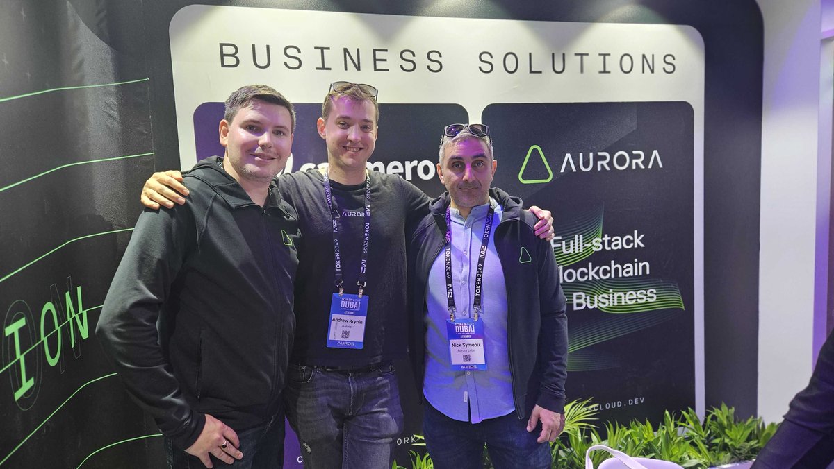 Our team made it to @Token2049 🚀 Join our VP of Growth, Declan, along with our BD Managers, Andrew and Nick at stand P38! Explore Aurora's latest products, innovations, and find out how we can collaborate.