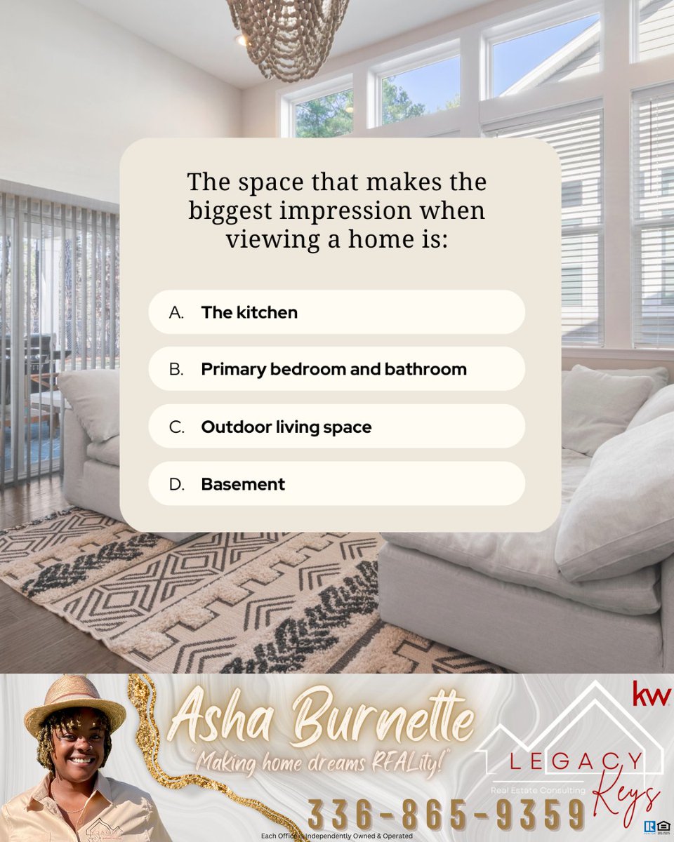 First impressions are everything when viewing a home. Which part of the home catches your eye during showings?

#realestate #househunting #home #firstimpression #homebuyers #dreamhome #home #showings #loveatfirstsight #buyersagent #realtor