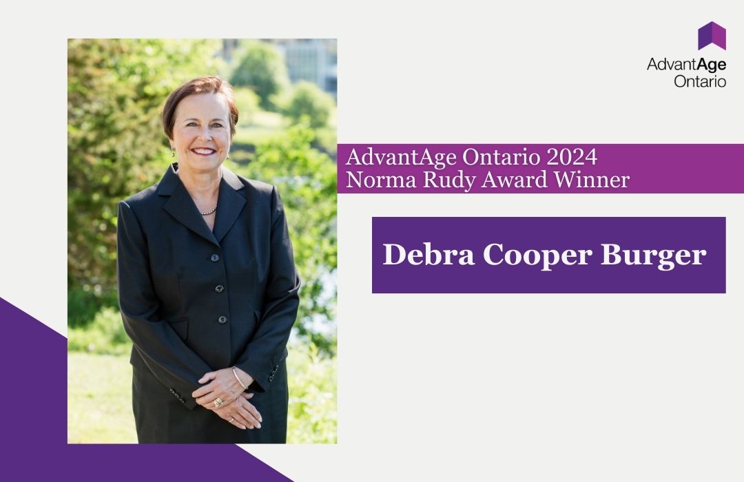 AdvantAge Ontario (@advantageont) on Twitter photo Debra Cooper-Burger is this year's recipient of the Norma Rudy Award for her significant voluntary contributions to AdvantAge Ontario. Congratulations Debra!  #ASC2024 <a href="/LisaLevin1/">Lisa Levin</a> Debra Cooper-Burger is this year's recipient of the Norma Rudy Award for her significant voluntary contributions to AdvantAge Ontario. Congratulations Debra!  #ASC2024 <a href="/LisaLevin1/">Lisa Levin</a>