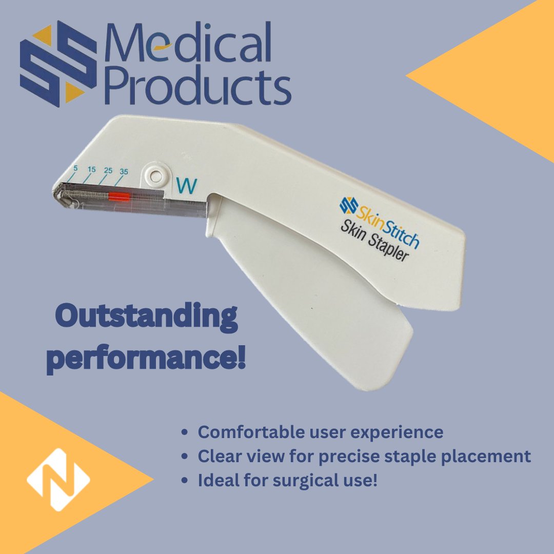 NuEdge_Alliance's tweet photo. SS Medical's Skin Stapler allows for an outstanding performance across wider skin wounds.
Learn more: https://t.co/QyjbRMZogB
#NuEdgeAlliance #SSMedical #SkinStapler https://t.co/XTspm2NZ0q