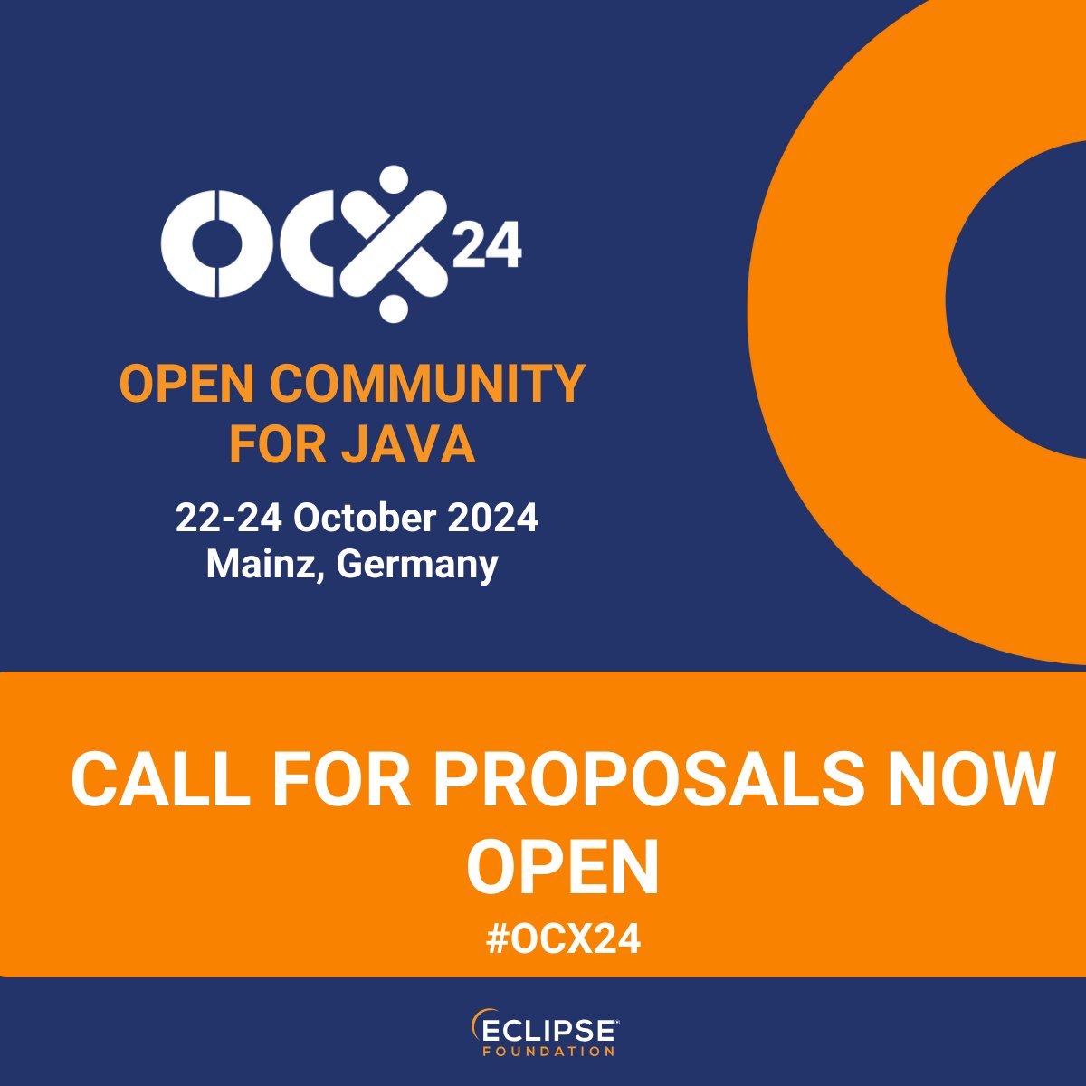 adoptium's tweet image. ☕ Java enthusiasts, the OC Java CFP is now open! Share your Adoptium journey and how it's shaping the Java ecosystem. #EclipseAdoptium #OCX24 #JavaEvolution hubs.la/Q02sLmVV0