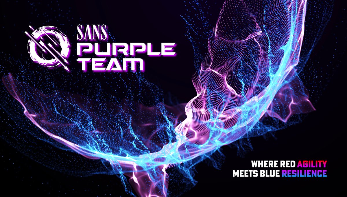 Whether your focus area is Red Team, Blue Team, Cyber Threat Intelligence, or any other facet of security, organizations need trained professionals who can work efficiently, together as a #PurpleTeam.

Learn more about Purple Teaming here: sans.org/u/1v24