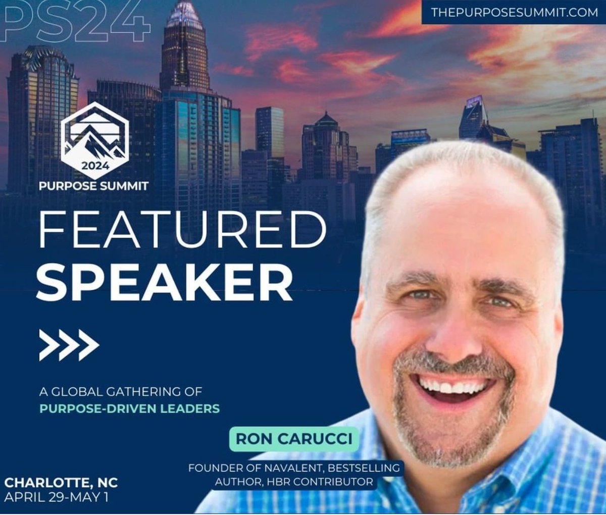 Only a few weeks until The Purpose Summit 2024 in Charlotte, NC! Don't miss the chance to learn from fellow purpose-driven leaders and build better relationships, leaders, and organizations together. zurl.co/r2EU #PurposeSummit #BetterTogether
