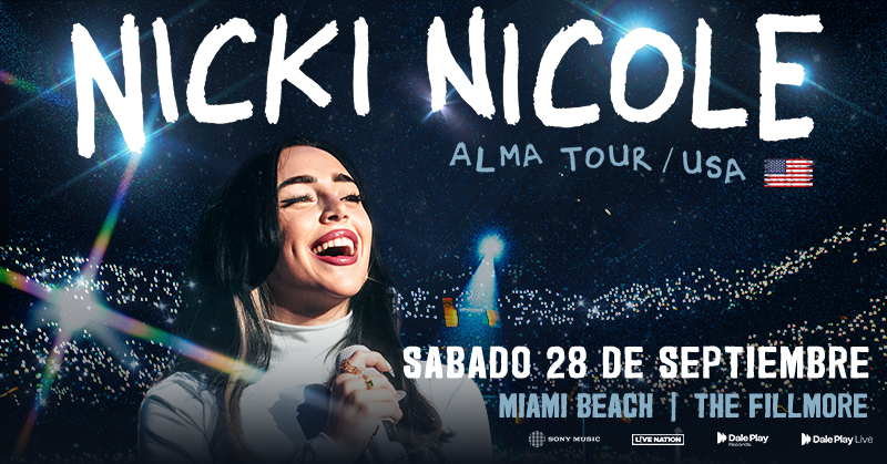 🎤 RECIÉN ANUNCIADO 🎤 Nicki Nicole traerá su Alma Tour a @FillmoreMB el sábado 28 de septiembre! Boletos a la venta el martes 4/23 a las 10 am local.🎫