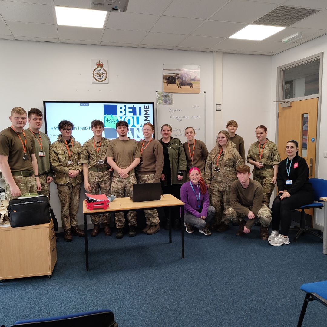 Our Military Prep and Uniformed Services students have been visited by Sian from @BCTNorthWest, who came into deliver a talk on the issue of gambling addiction. Sian spoke to our students about gambling-related harms and the support available.