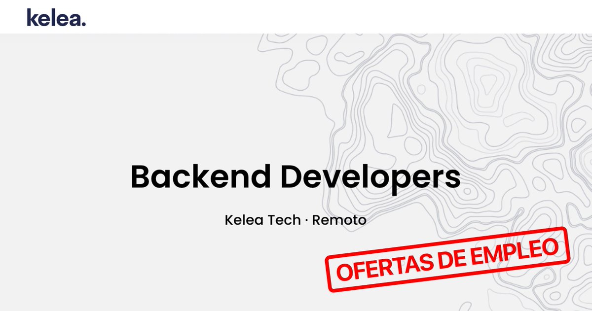 MoureDev's tweet photo. ¿Buscas trabajo como programador Backend?

Kelea está creando un equipo para desarrollar un producto desde cero.

→ Salario entre 35K - 50K
→ Java y Spring Boot
→ Full remoto (desde España)

¿Me ayudas a compartirlo?

Te cuento más y cómo aplicar a las ofertas ↓ https://t.co/SJUiSBKrNq