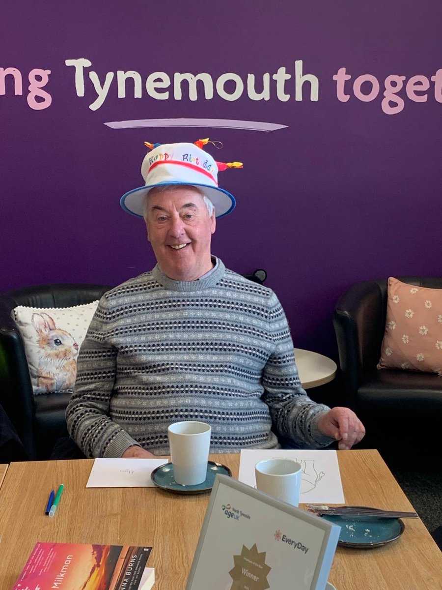 Happy Birthday Harry 💙🎂 Harry, who attends our Singalong Memories and Cuppa Club is celebrating his 85th Birthday 🌟 We hope you had an amazing birthday Harry, from the team at Age UK North Tyneside 😊 #Birthday #Care #NorthTyneside