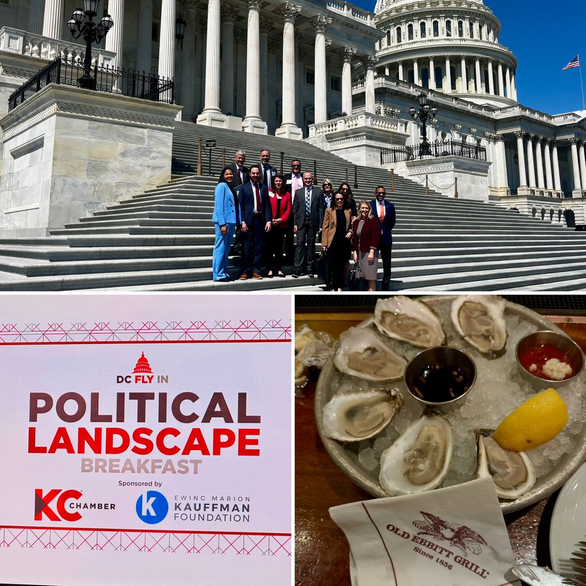 Very honored to represent the Kansas City area this week with the @kcchamber @kcchamberGOV DC Fly-In 2024, with colleagues working hard here and with our KS and MO delegations! @WestwoodKS @SpencerFane