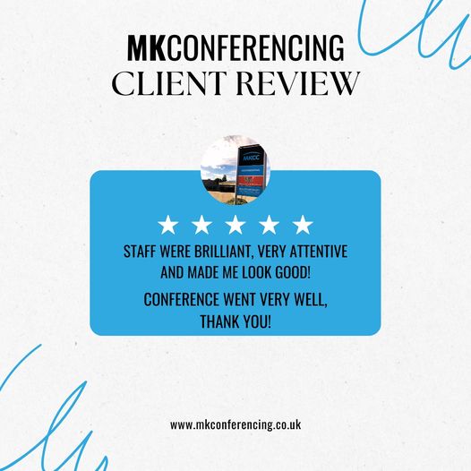 Don't want to take their word for it? Have MK Conferencing host your next event to see for yourself!
T: 01908 553063
E: conferencing@mkcc.org.uk