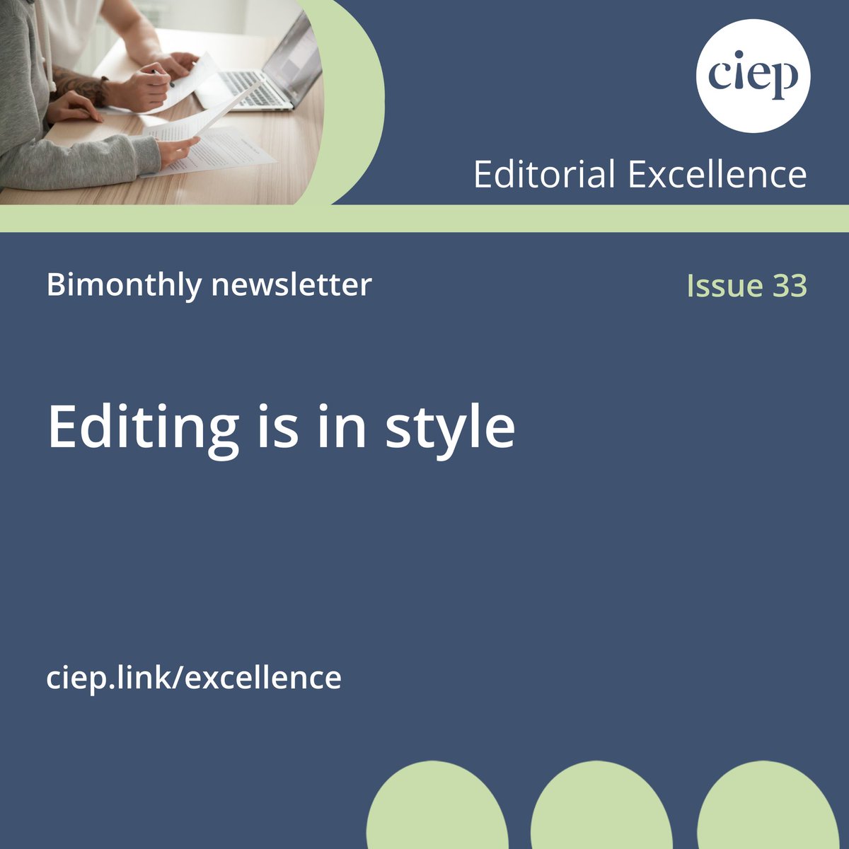 Curious about editorial style? Find out all about it in issue 33 of the CIEP's Editorial Excellence newsletter! 👉👉👉 tinyurl.com/nvea98vt. 🌟Don't miss out on this bimonthly informative read – subscribe for free here 👉👉👉 bit.ly/44IQ6ar