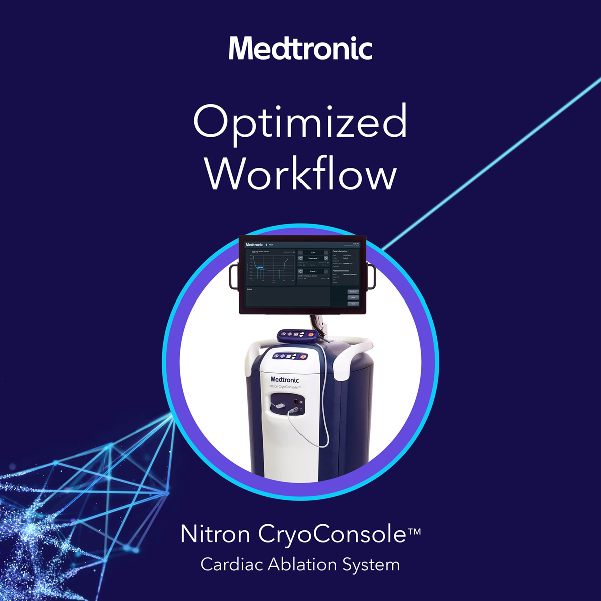 The new Nitron CryoConsole™ system offers a simple, optimized workflow with touchscreen interface, wired remote control, and mirrored display on external lab monitors.​ Learn more: bit.ly/3xQcaVF See risk/benefit info: bit.ly/49CUtGl