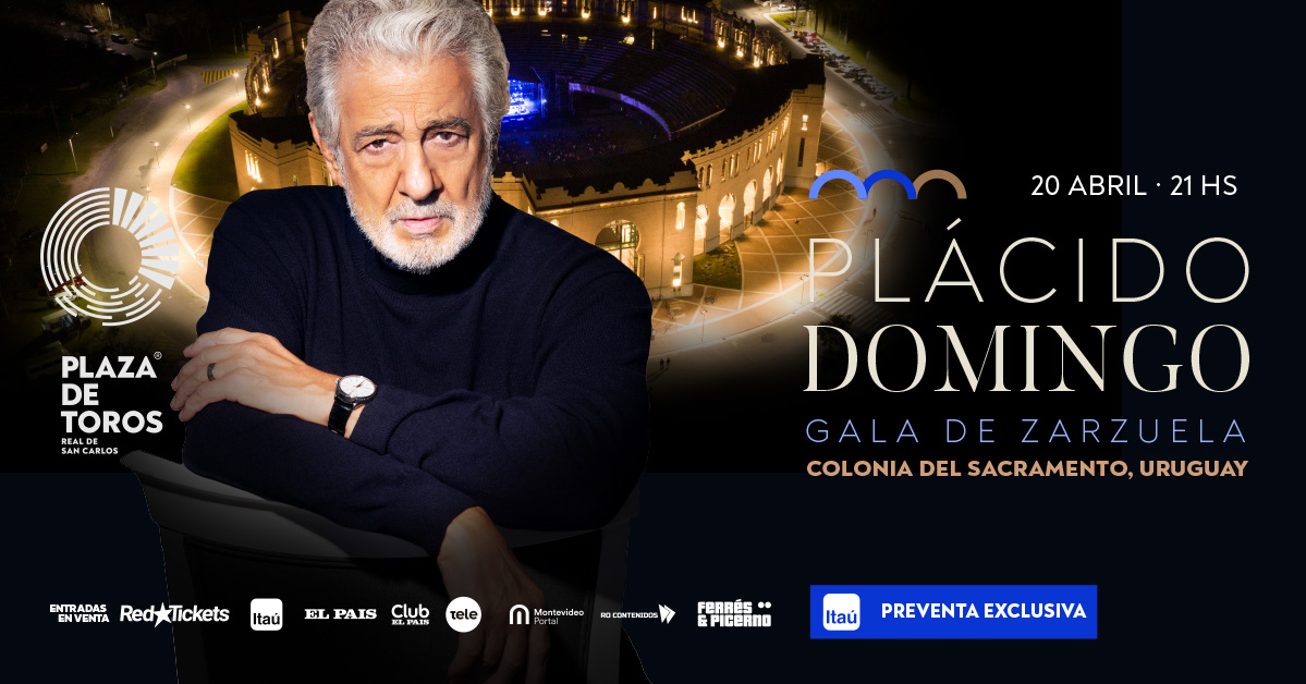 Este sábado noche estelar en Plaza de Toros. Plácido Domingo presenta Gala de Zarzuela en el coliseo del Real de San Carlos.