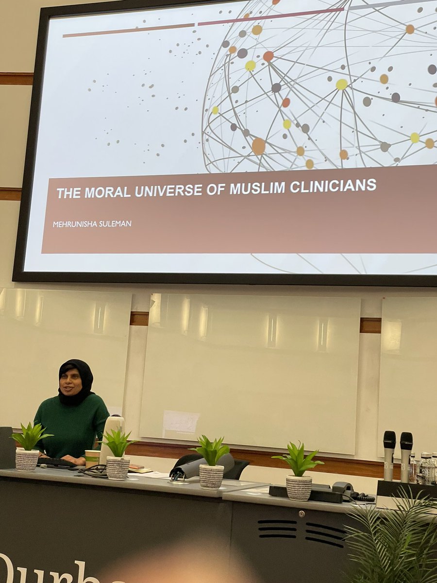 Durham CELLS (@durhamcells) on Twitter photo Delighted to welcome our first plenary speaker Dr Mehrunisha Suleman <a href="/Ethox_Centre/">Ethox Centre</a> talking about the moral universe of Muslim clinicians Delighted to welcome our first plenary speaker Dr Mehrunisha Suleman <a href="/Ethox_Centre/">Ethox Centre</a> talking about the moral universe of Muslim clinicians