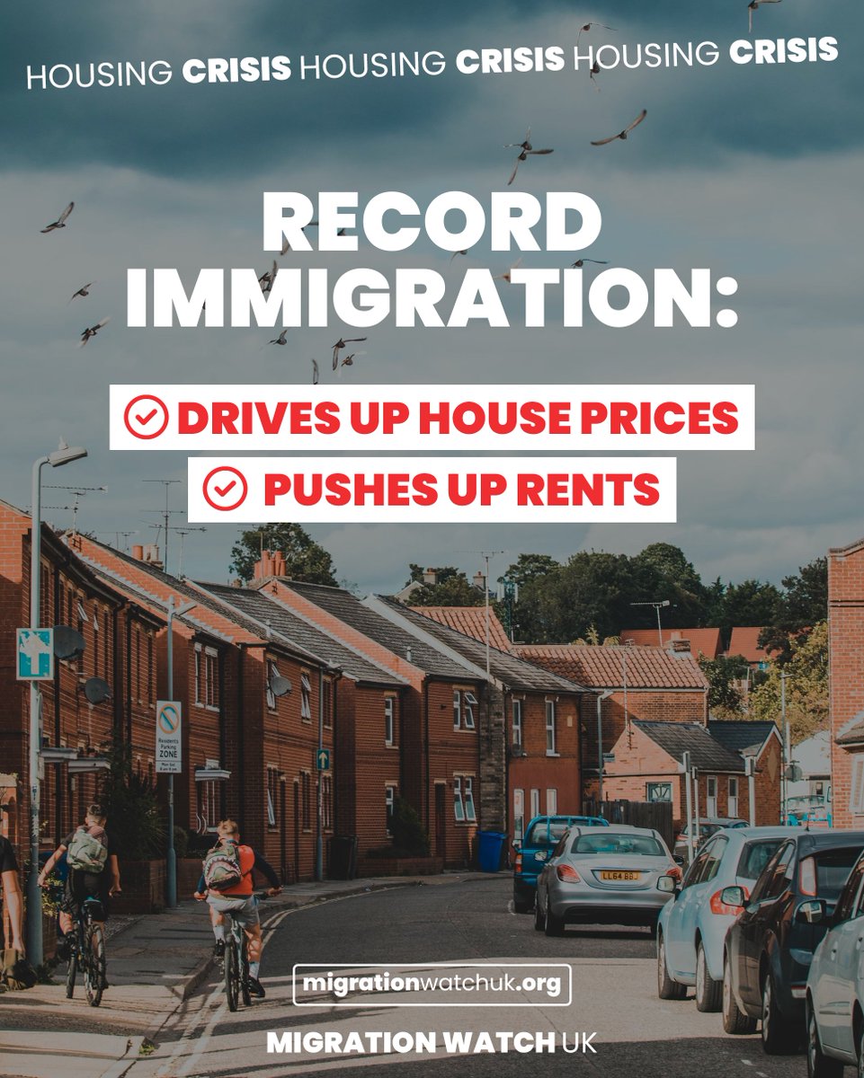 Get immigration down and there’s a chance of providing the housing we need at lower prices 🙏 Keep immigration high and there’s no hope of either happening... 😡
