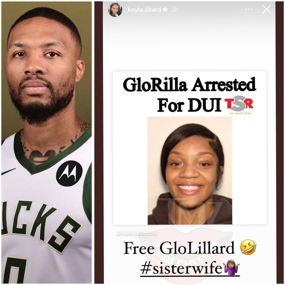 SaycheeseDGTL's tweet photo. Dame’s ex wife posted this on her insta story 😳💀 https://t.co/gBg9qwC03c