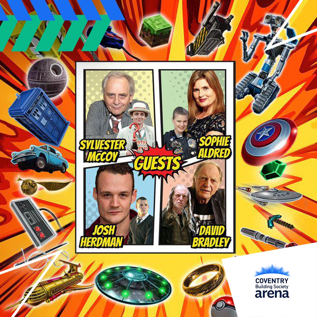 🦸 Exciting news! For the first time ever, Comic Con Mania is coming to Coventry on the 25th May! 

coventrybuildingsocietyarena.co.uk/news/harry-pot…
---
#ComicConManiaCoventry #PopCultureParty #DrWho #DavidBradley #SylvesteMcCoy #HarryPotter #Filch #ComicCon #Coventry #CoventryBuildingSocietyArena #Cov