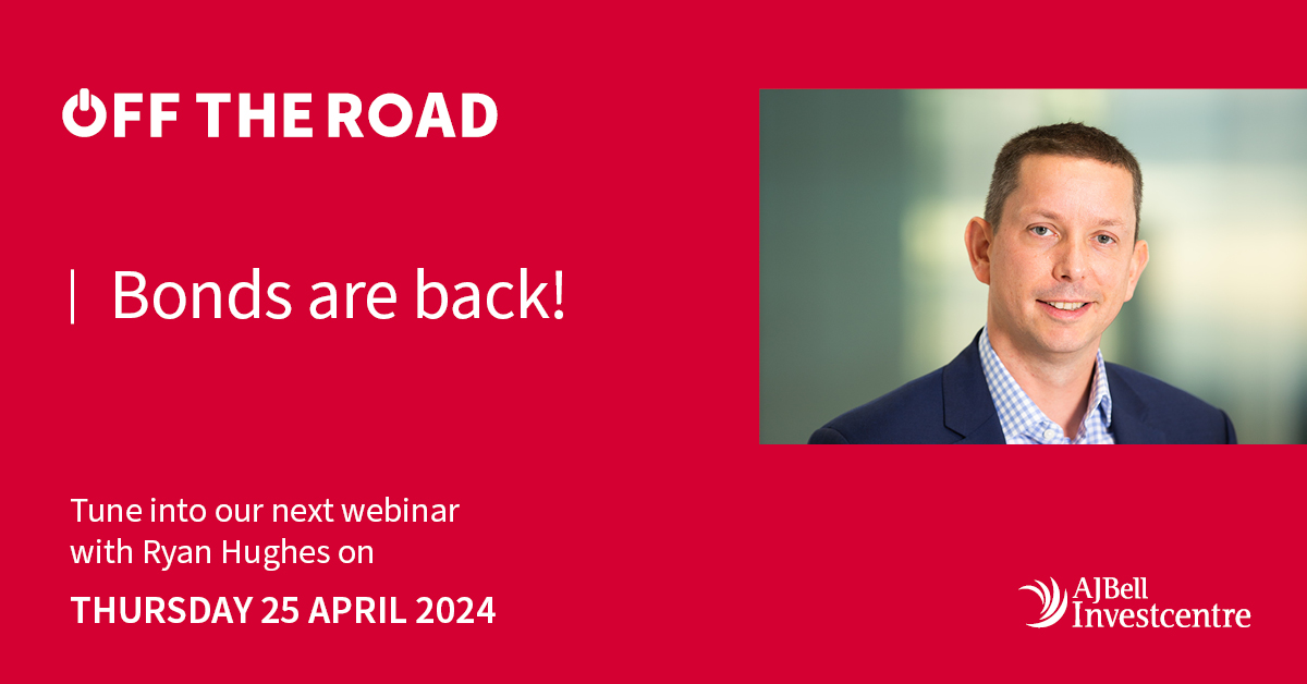 Only one week to go until ‘Bonds are back!’ In our ‘Off the Road’ webinar, Investments Director @Ryan77Hughes will investigate the current risks and opportunities in investment markets, delve into the impact of recent events, and forecast future activity. You’ll also gain 40