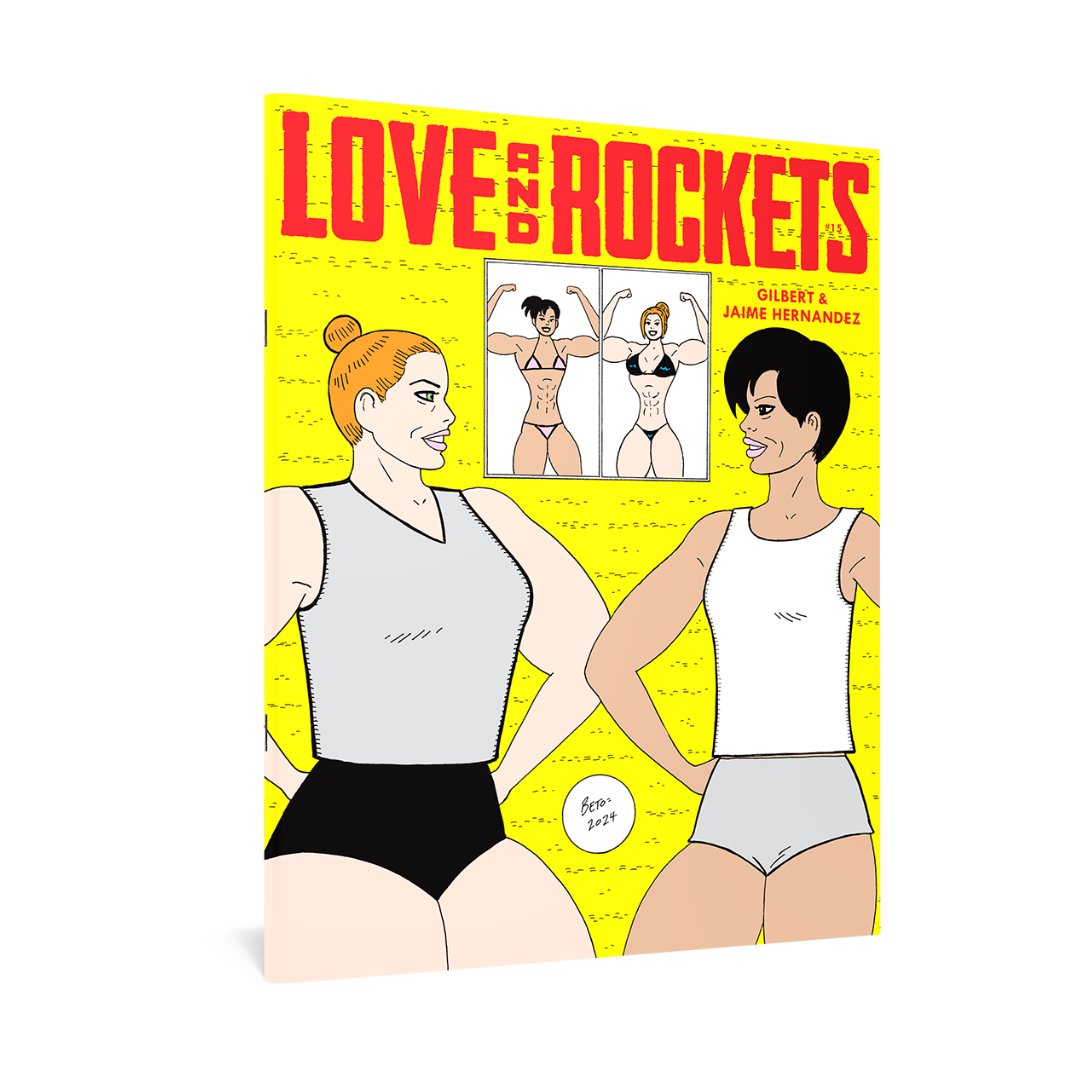 Love and Rockets Comics Vol. IV #15 by the Hernandez brothers is out 5/8! The standard cover by @xaimeh and the variant cover by @BetomessGilbert are available for pre-order now! ow.ly/7wmx50RiFp6