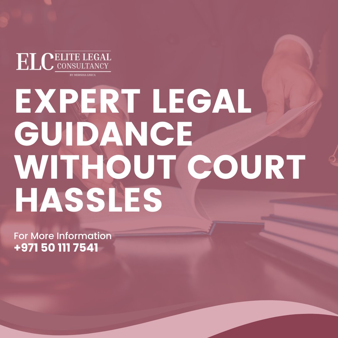 Facing legal issues?
📜✨ Don't let legal troubles slow you down; contact us today at +971 50 111 7541 for the best legal guidance.

#LegalSolutions #ExpertAdvice #NoCourtNeeded #ContractExcellence #RiskReduction #BusinessGrowt #AskMersiha #LegalservicesUAE #law #Legalservices