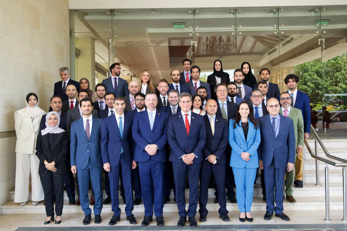The #UAE and #CostaRica have embarked on an exciting new journey with the signing of our #CEPA. In my meeting with President <a href="/RodrigoChavesR/">Rodrigo Chaves</a> in San Jose, we agreed to work in unison to maximize the opportunities for our private sectors, from trade to investment. 🇦🇪🇨🇷