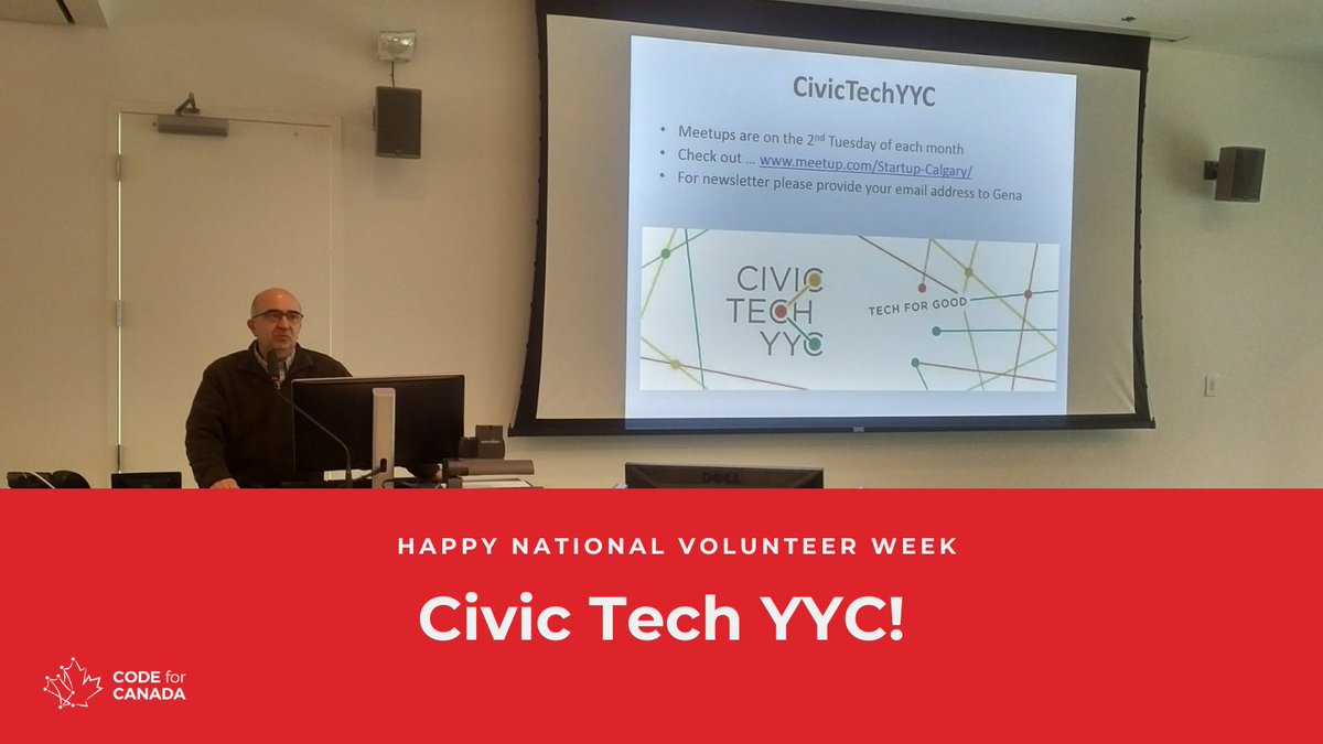 Meet: @CivicTechYYC.

We are grateful for your willingness to give your time, energy, and talents that bring light to your community endeavours.

#NVW2024 #EveryMomentMatters #CivicTech