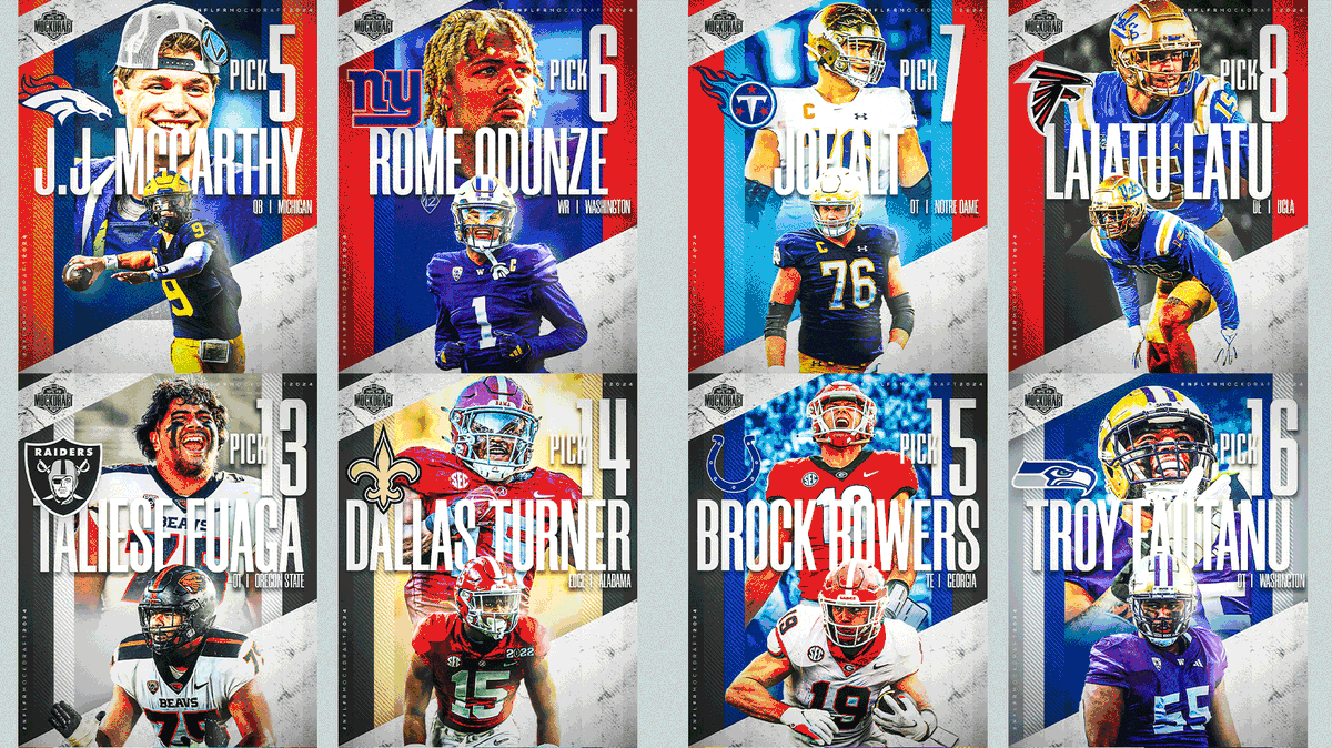 SpartanCreation's tweet photo. 🎨📷
32 choix. 32 visuels. Pour la #NFLFRMockDraft2024 de la communauté #NFLFR !
#NFLDraft #smsports https://t.co/JYMMF4Zwfg