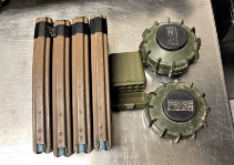 TSA's tweet photo. A replica magazine, and mine walk up to a checkpoint at @BostonLogan. Sounds like the setup for a joke, right? Not quite! Replica magazines go in checked bags, and, Mr. Mine, stay home. Questions? Our "What Can I Bring Tool" can help: https://t.co/S3mtG5xIAT
#ProhibitedItemsWeek https://t.co/aCiImWsz2j