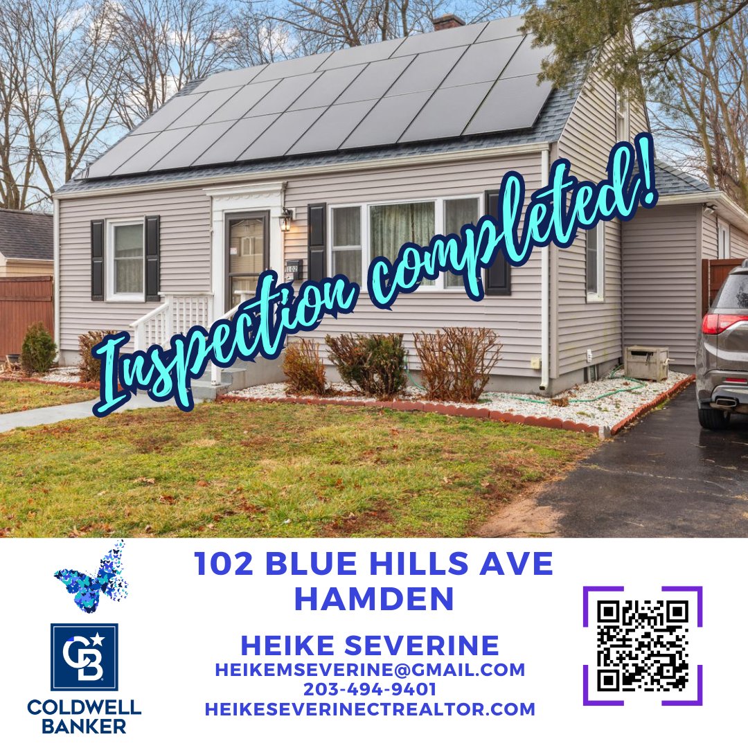 Just wrapped up the home inspection at 102 Blue Hills! #HomeInspection #NewListing #RealEstateLife #HomeSweetHome #MovingForward #102BlueHillsAve  #heikeseverine #ctrealtor #coldwellbankerrealtor