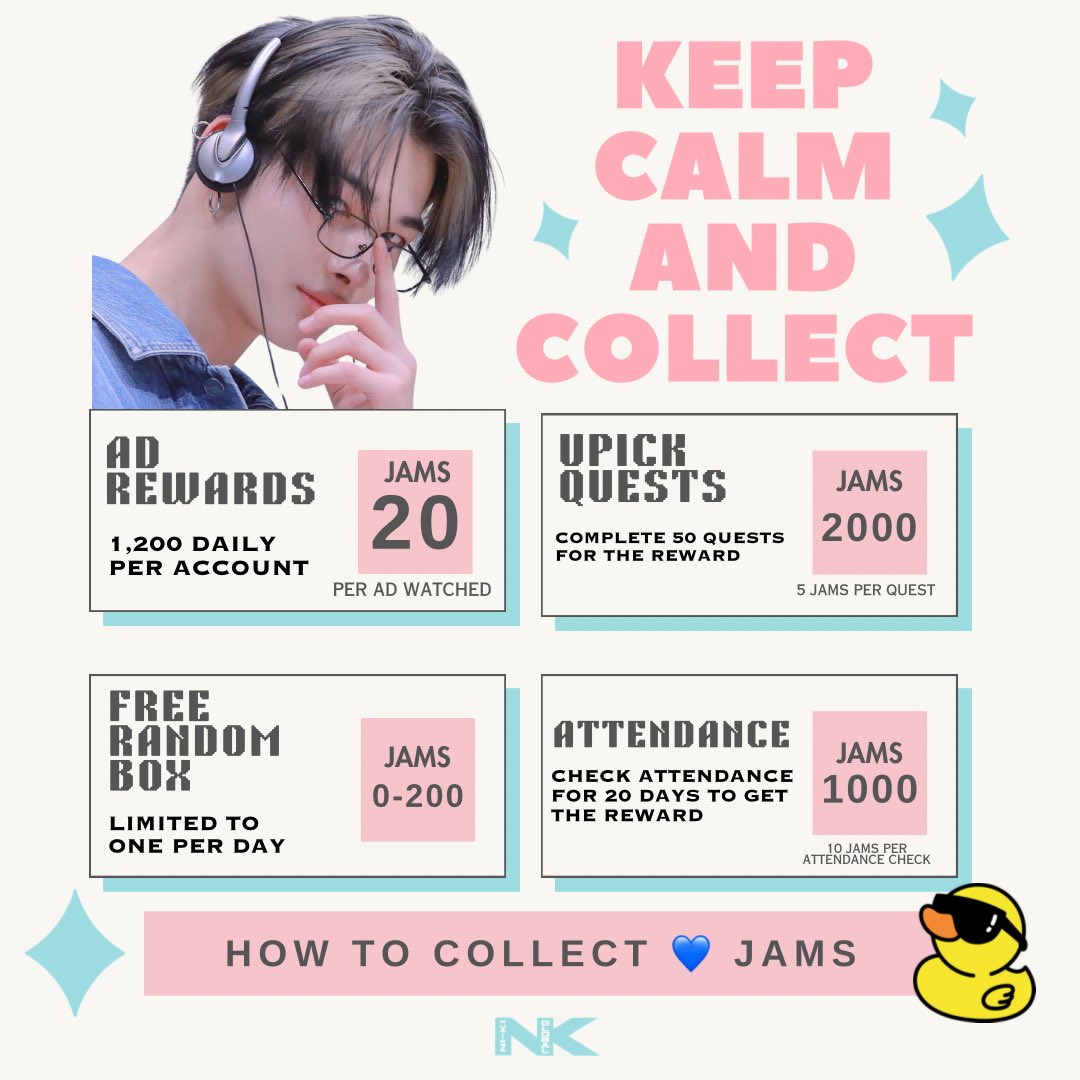 [🗳] 240418 • UPICK We've made it to the semi-final!🥳 Now, let's gear up for the voting in Upick. Collect and save up jams NOW‼️ 🗳️ Best Idol Dancer Semi-Final 🗓️ 4/19 - 4/24 KST How To Collect: 📲 Watch Ads 🗓️ Check attendance 🎁 Open Random Box ✅ Complete Quests 💪…