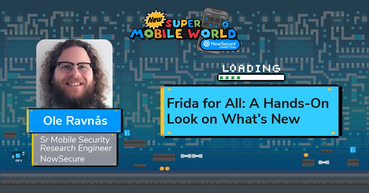 🥁🥁🥁 Catch @oleavr at this years #NSConnect24 — Super Mobile World📱as he dives into the latest features of @fridadotre, showcasing its capabilities for #mobileappsec testing & analysis. RSVP ➡️ loom.ly/wrAKl_c