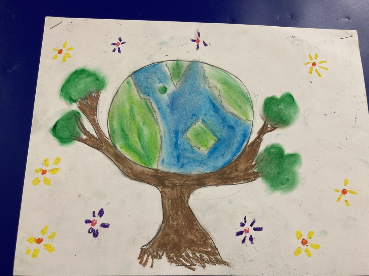 Earth Day 🌎 Celebration Grade 3 Art w/Mr. Dunlop @literacy_fox @PS60queens @D27NYC @nycoasp @UFT @MrsHarrisonPS60 @jkammerer4383