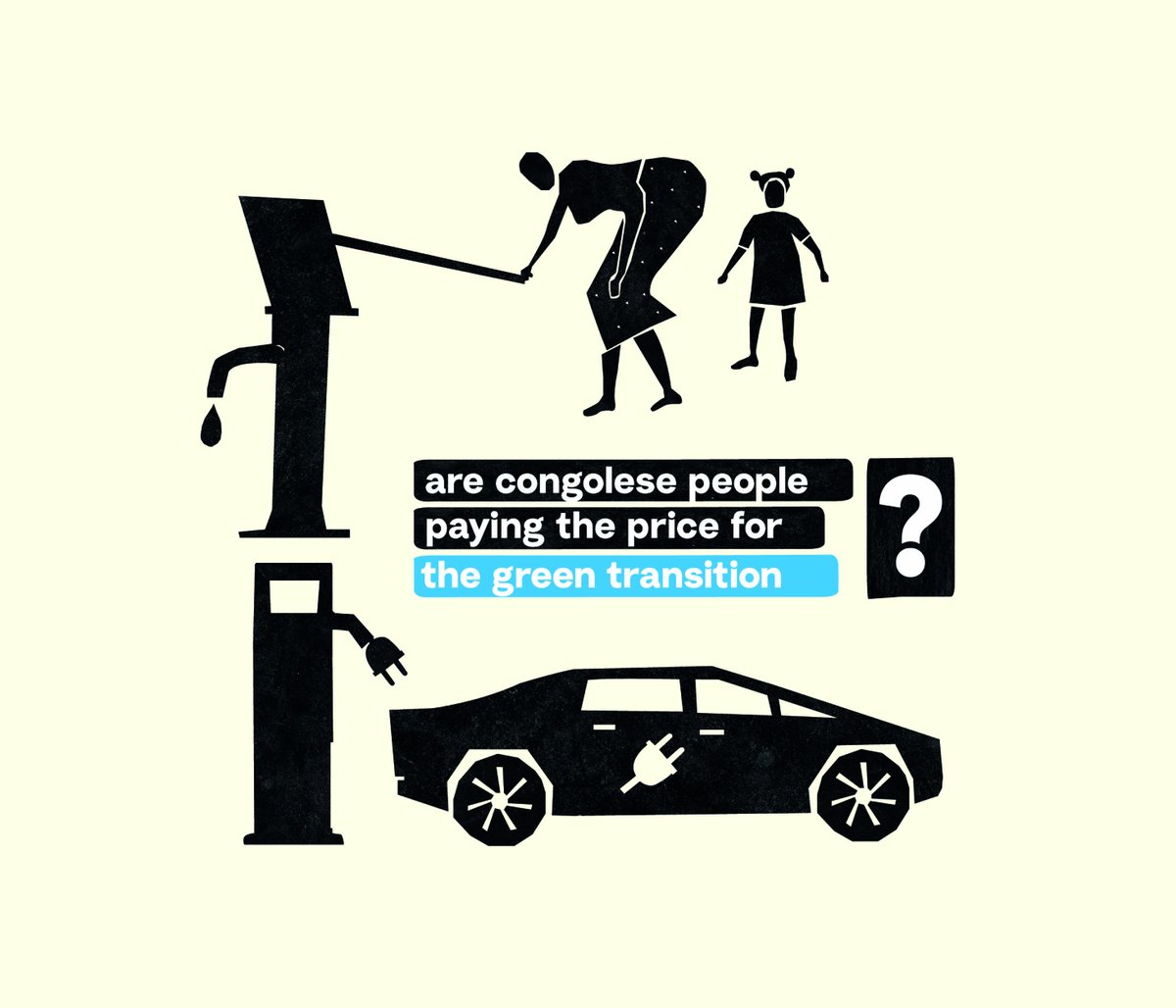 Our recent report with @afrewatch exposes the grim reality of industrial cobalt mining in #DRC to supply #EV batteries: this is a story of toxic water pollution devastating the #health & #environment of communities. Here are our key findings. Thread 🚘 raid-uk.org/report-environ…