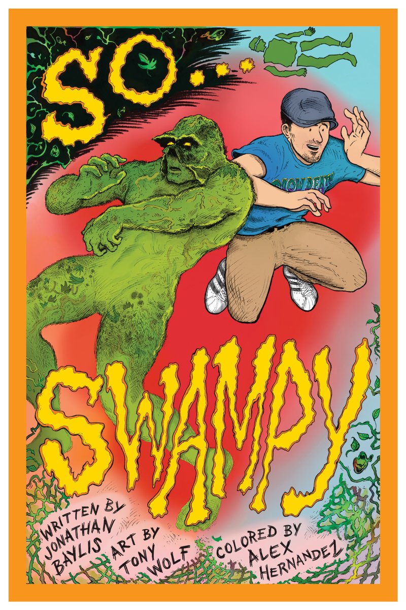 b&amp;w and then final color version - from the story I drew for writer Jonathan Baylis <a href="/JonathanBaylis/">Jonathan Baylis - So Buttons Comix</a> , about his discovering the Alan Moore Swamp Thing run

Colors: Alex Hernandez <a href="/alexthoth/">Alex Hernandez</a> , &amp; formatting assist via <a href="/AdamLemnah/">Adam</a> !
  - #comics cc: <a href="/ComicsJournal/">THE COMICS JOURNAL</a>