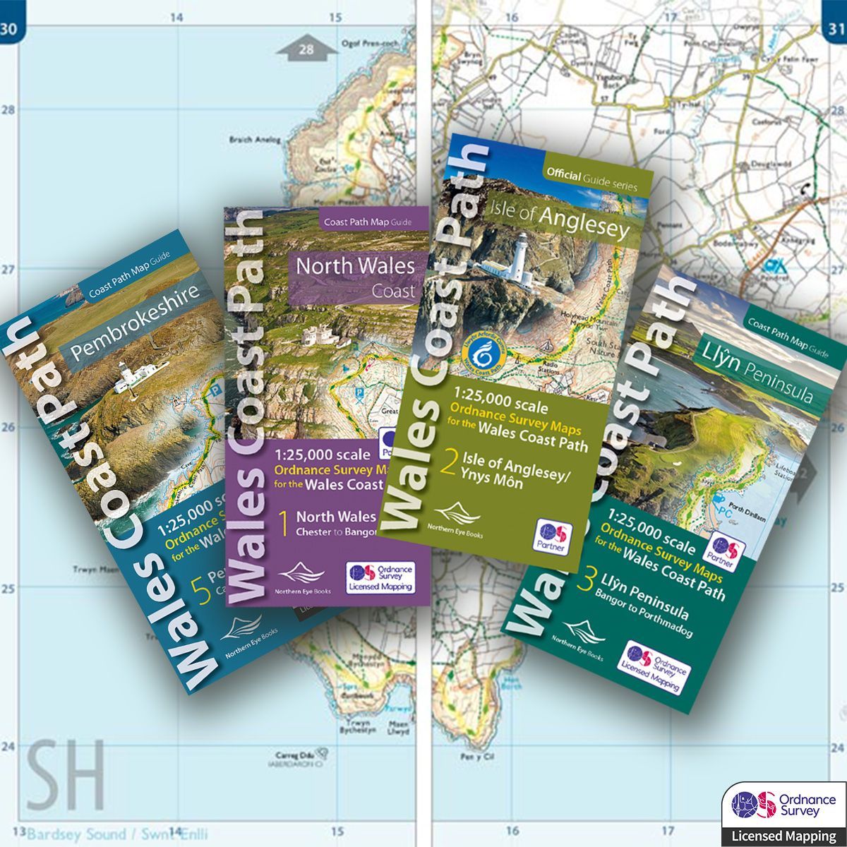 Our range of Ordnance Survey Map Books currently cover North Wales, Anglesey, the Llŷn Peninsula and Pembrokeshire - don't worry, we're working hard on the rest! 🙂 Available online at buff.ly/3n1bbsx and from local map stockists. #WalesCoastPath #LlwybrArfordirCymru