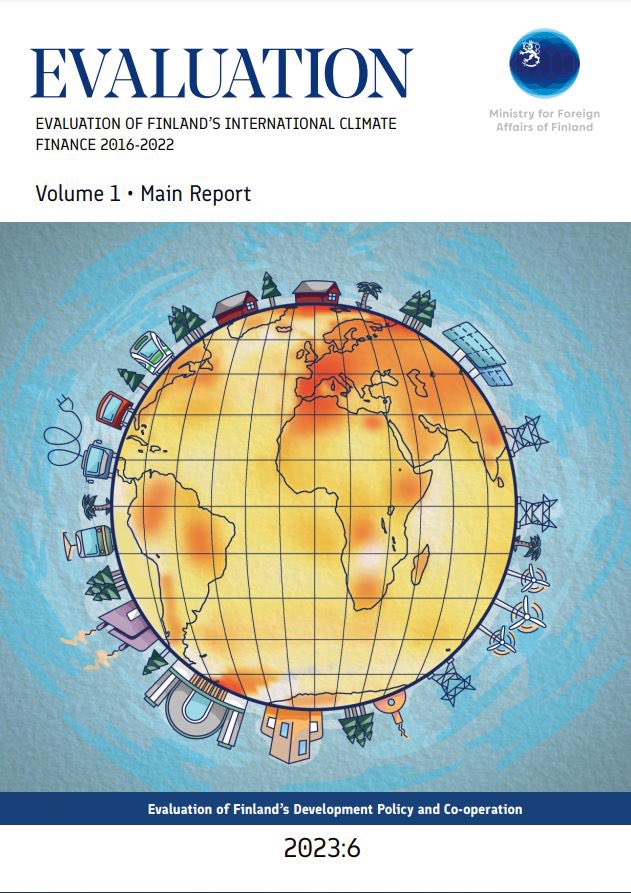 MariaSuokko's tweet image. 2023 Annual Report on #Evaluation summarizes evaluation results on #HRBA, #climate finance, #education, and domestic resource mobilization, offering insights for #evidence-based #policymaking. #DevelopmentEvaluation
👉 um.fi/publications/-…