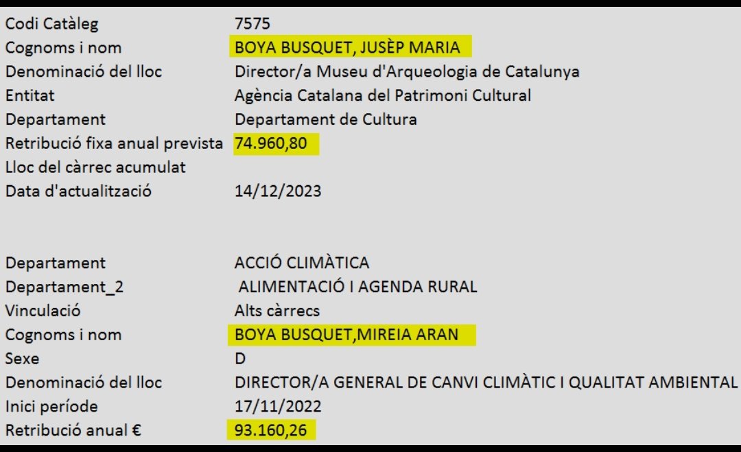 Endollats per la cara Els germans #Boya valen molt com les germanes Vergés i germanes Bassa el marit de MartaVilalta i el de Meritxell Serret. La dona de Romeva,el fill de la Ingla i el del Molina i el del Villatoro i el fill de l'Huguet PAGANT NOSALTRES @Esquerra_ERC corrupció?