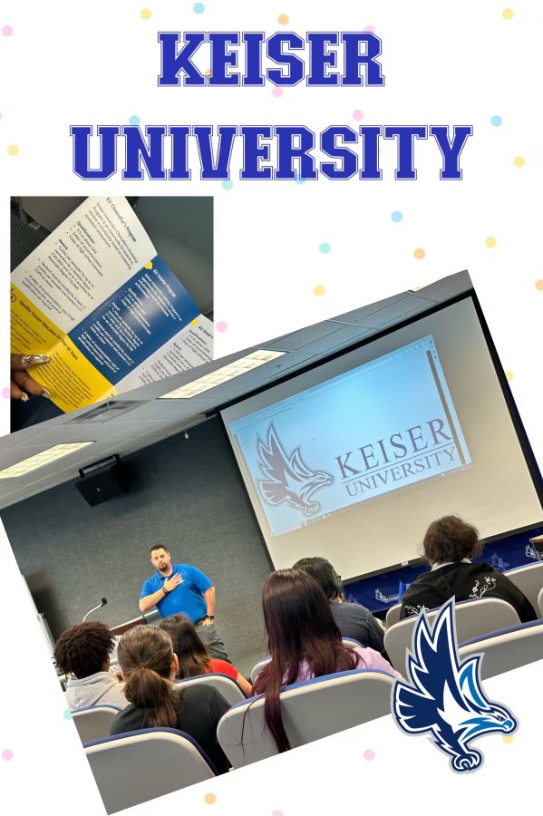 EastLeeCountyHS's tweet photo. East Lee County HS students had a fantastic time exploring @KeiserU! They got a firsthand look at various programs and had insightful chats with admissions counselors. Huge thanks to Thomas Romano for the warm welcome! 🎓 #KeiserUniversity #StudentVisits https://t.co/Iz6ngZlvVh