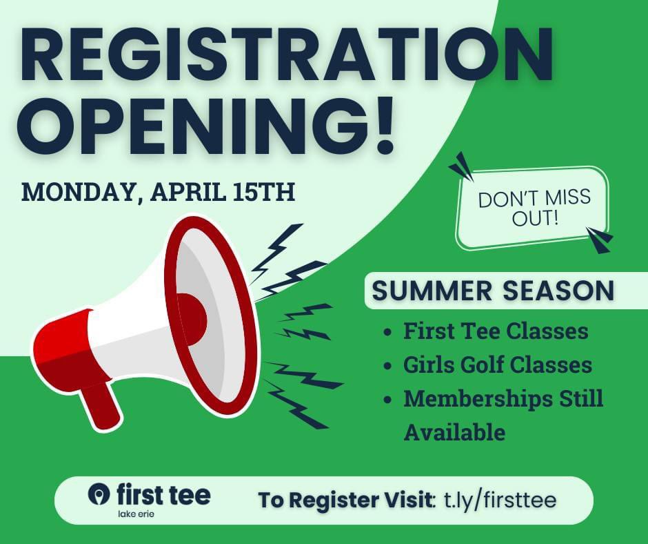 FirstTeeLE's tweet image. ☀️ICYMI: Summer Program Registration is now open!

⛳️ Visit t.ly/firsttee to register today!