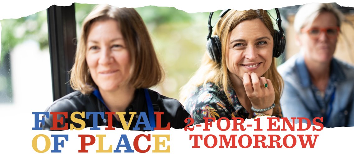 Join us at Festival of Place, 4 July 2024 with our 2-for-1 ticket offer, ending today. Be part of it, part of it, hear from inspiring organisations like @muse_places at the festival