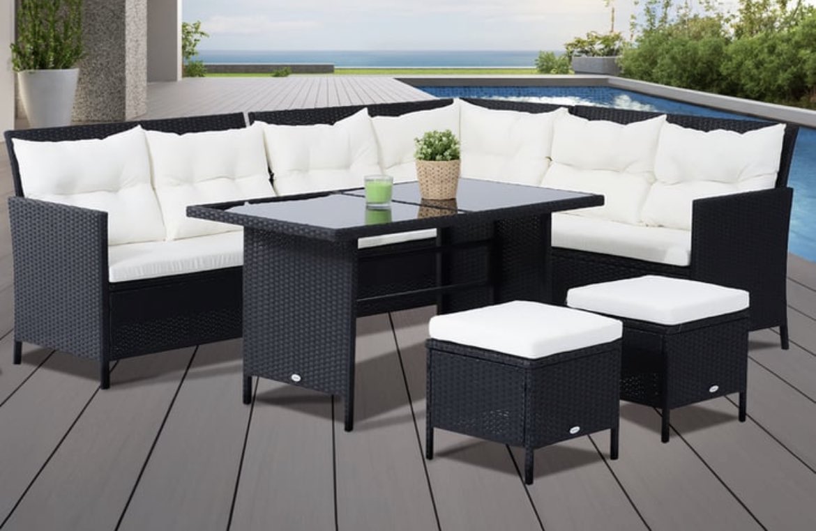 This rattan garden furniture set is a FANTASTIC PRICE! Check it out here ➡️ awin1.com/cread.php?awin…