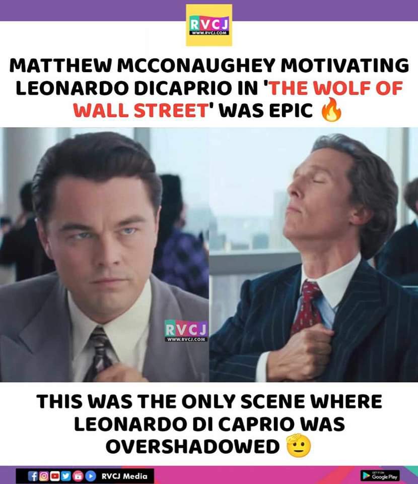 This scene 🔥 #matthewmcconaughey #leonardodicaprio #thewolfofwallstreet